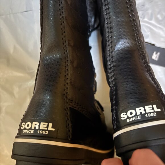 Sorel Woman Arctic Waterproof Boot Sz 7.5 Black $240 Warm - Picture 6 of 6